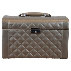 Frontgate Wolf Designs Large Travel Jewelry Organizer Storage Lock Box 12"