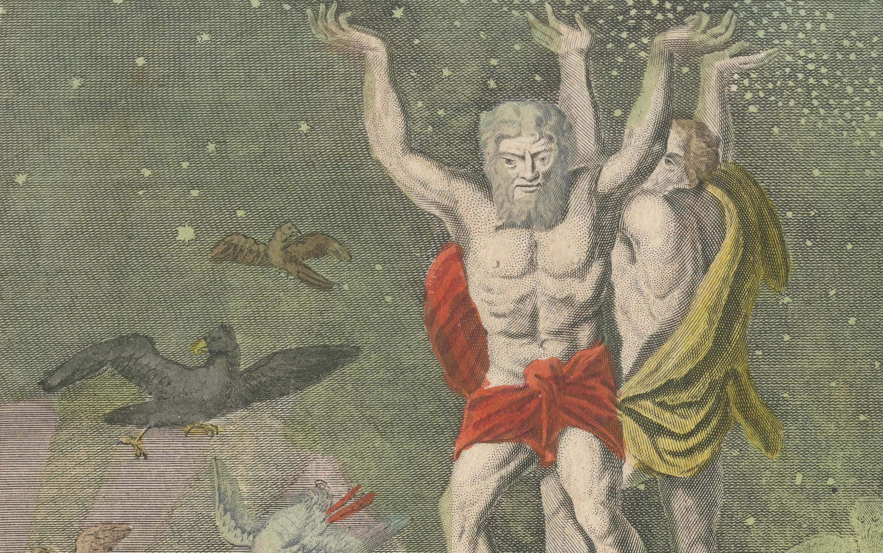 Pièce maîtresse de l'Atlas Novus de Homann, gravure collectionnée à la main, publiée en 1720 Bon état - En vente à Langweer, NL