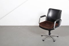 Fröscher Leather Office Chair Ib Kofod-Larsen 'Attr.' Elizabeth Danish Design