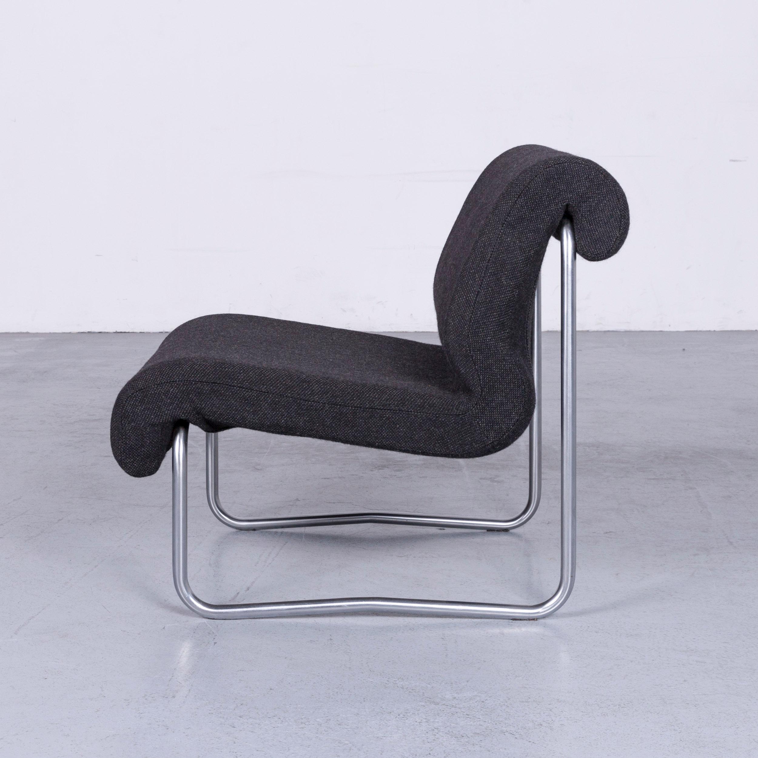 Fröscher Sitform Jürgen Lange Designer Chair Fabric Grey One-Seat Modern 1