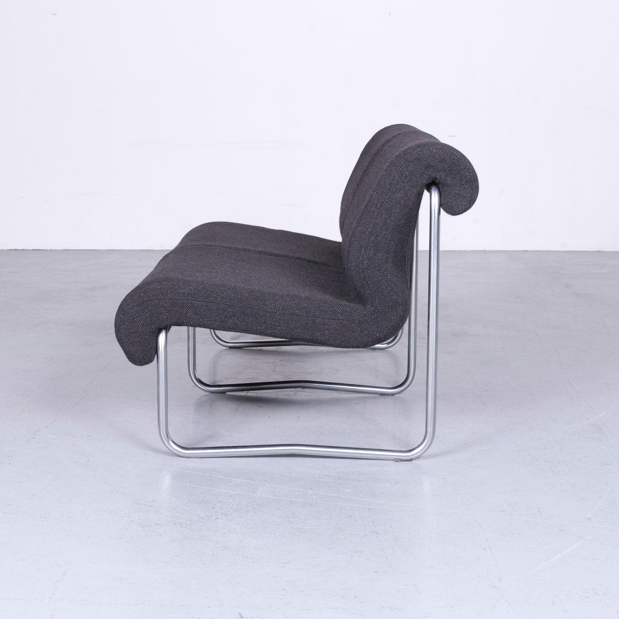Fröscher Sitform Jürgen Lange Designer Sofa Fabric Grey Two-Seat Modern 2