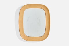 Fröseke, Ab Nybrofabriken, Espejo de pared, Roble pintado, Cristal, Años 60