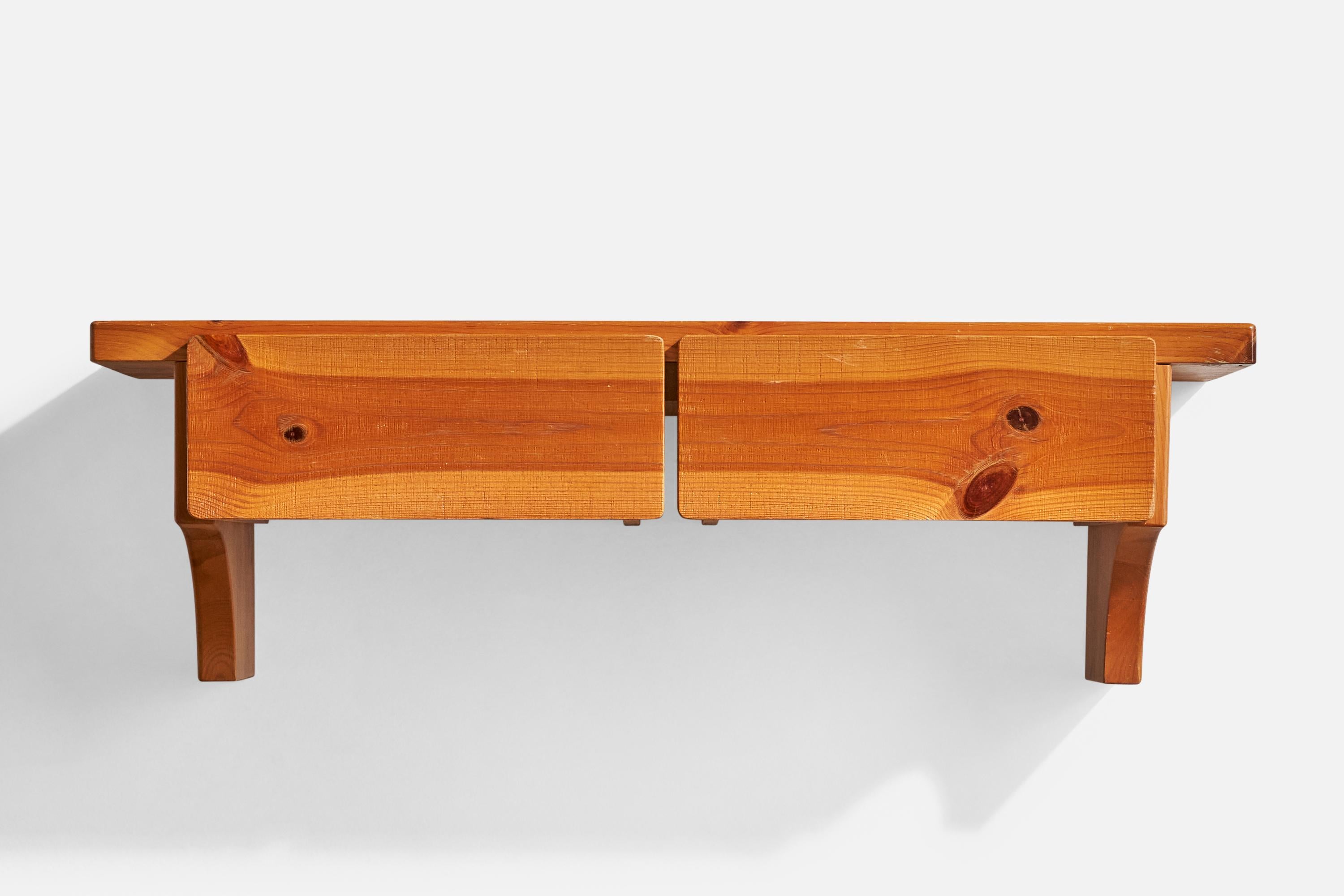 Swedish Fröseke, Console, Pine, Sweden, 1970s For Sale