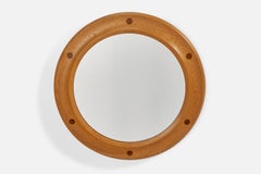 Fröseke Nybrofabriken, Wall Mirror, Oak, Rosewood, Sweden, 1960s