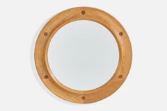 Fröseke Nybrofabriken, Wall Mirror, Oak, Rosewood, Sweden, 1960s