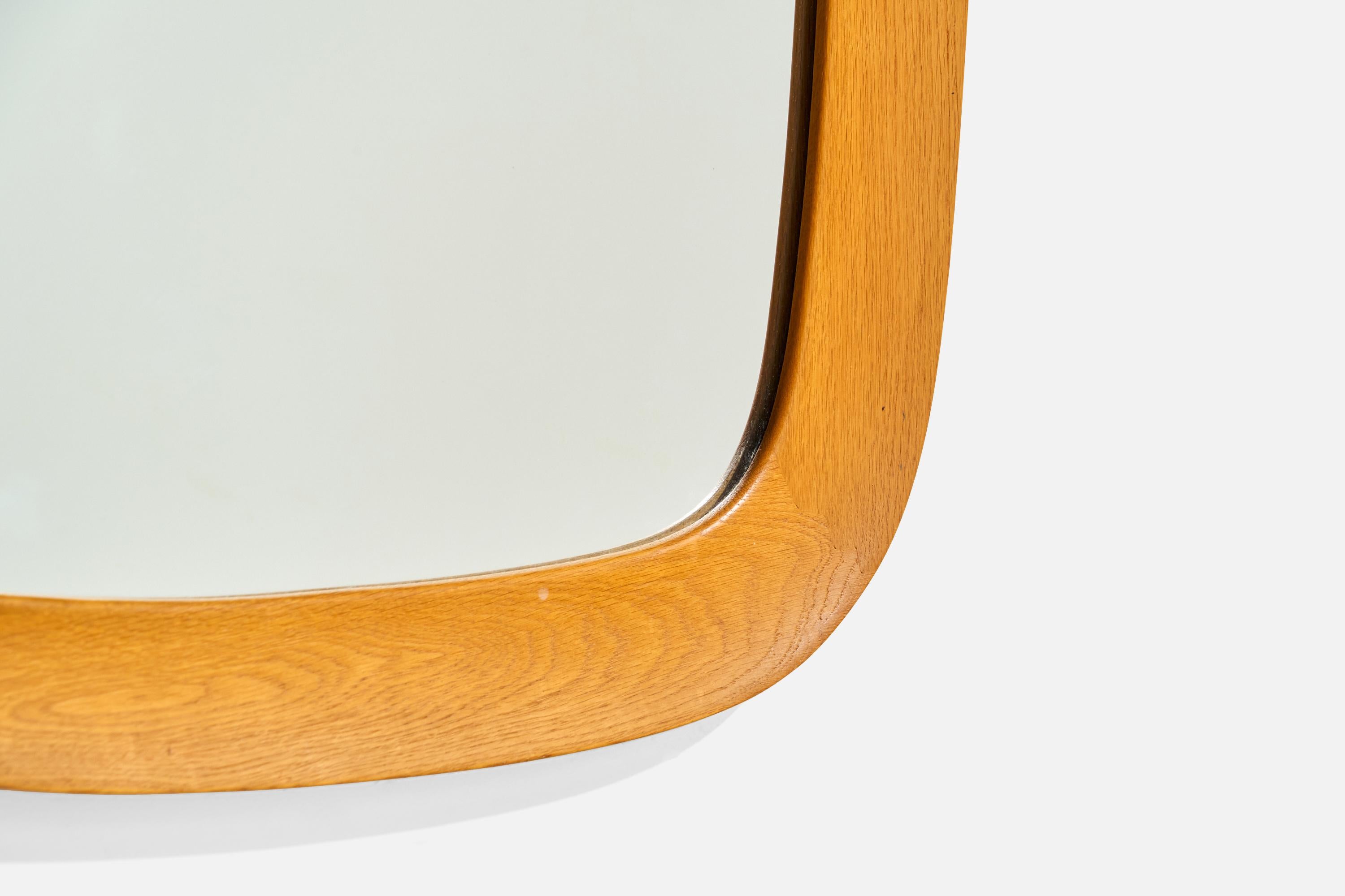 Fröseke, miroir mural, Oak Oak, Suède, années 1960 en vente 5
