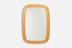 Fröseke, Wandspiegel, Eiche, Schweden, 1960er Jahre