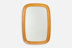 Fröseke, Wall Mirror, Oak, Sweden, 1960s