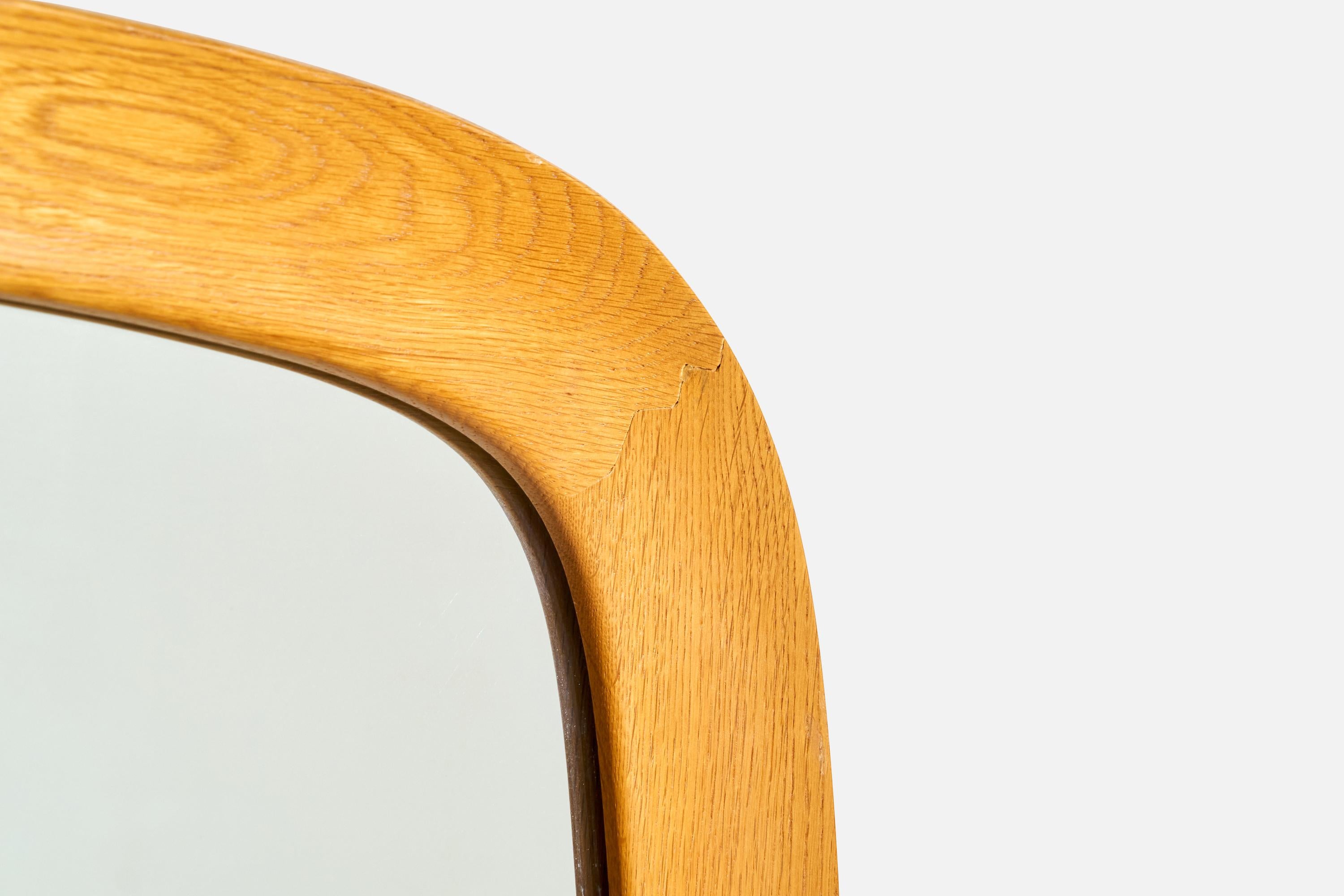 Fröseke, miroir mural, Oak Oak, Suède, années 1960 en vente 1