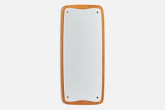 Fröseke, Espejo de pared, Teca, Latón, Suecia, Años 50