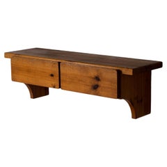 Fröseke, Wall Mounted Console or Cabinet, Pine, Sweden, 1960s