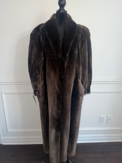 Frost Bros. Magnificient Phantom sheared beaver fur coat size 12 L