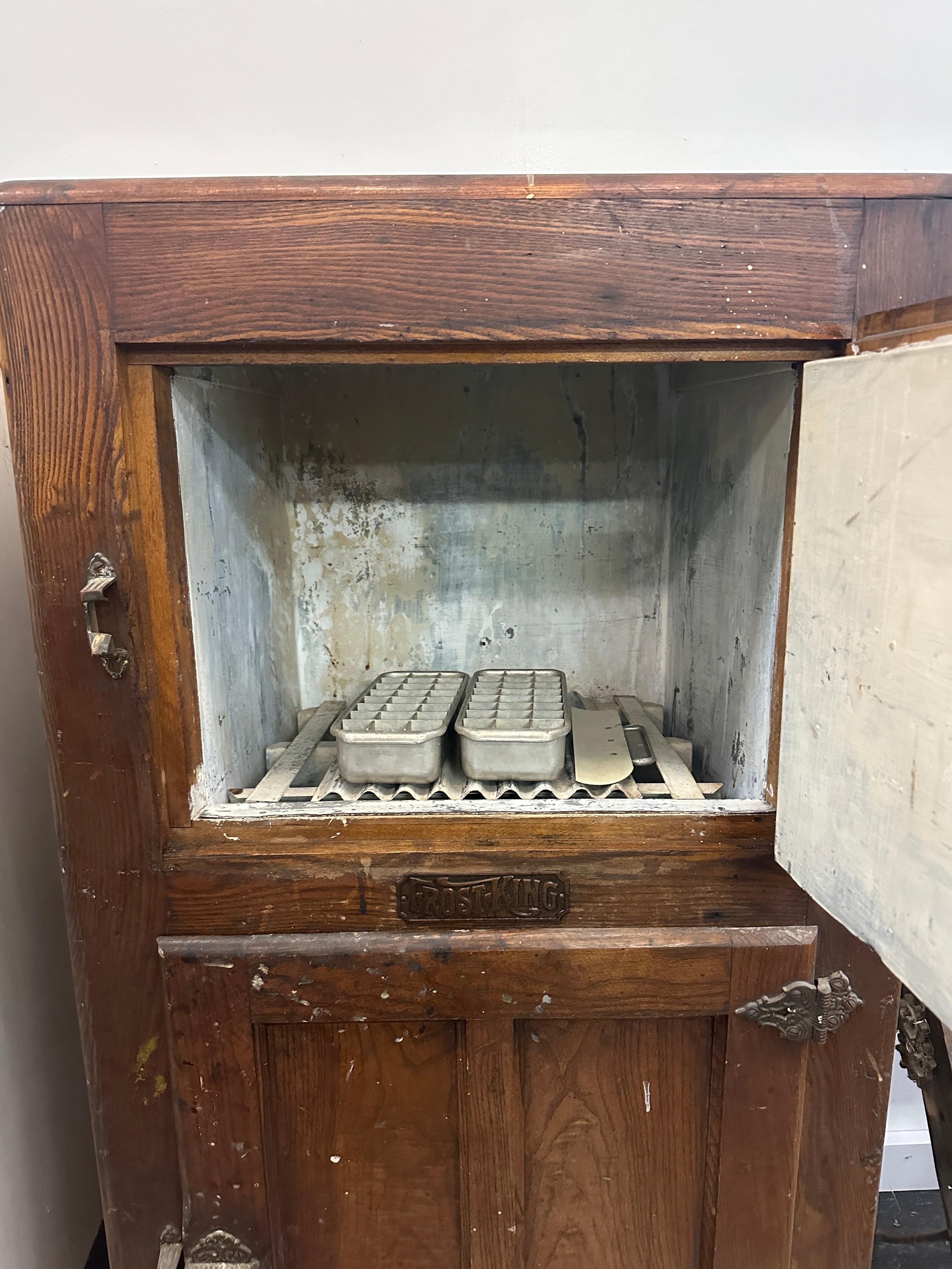 Frost King Early 20th Century Ice Box For Sale 1