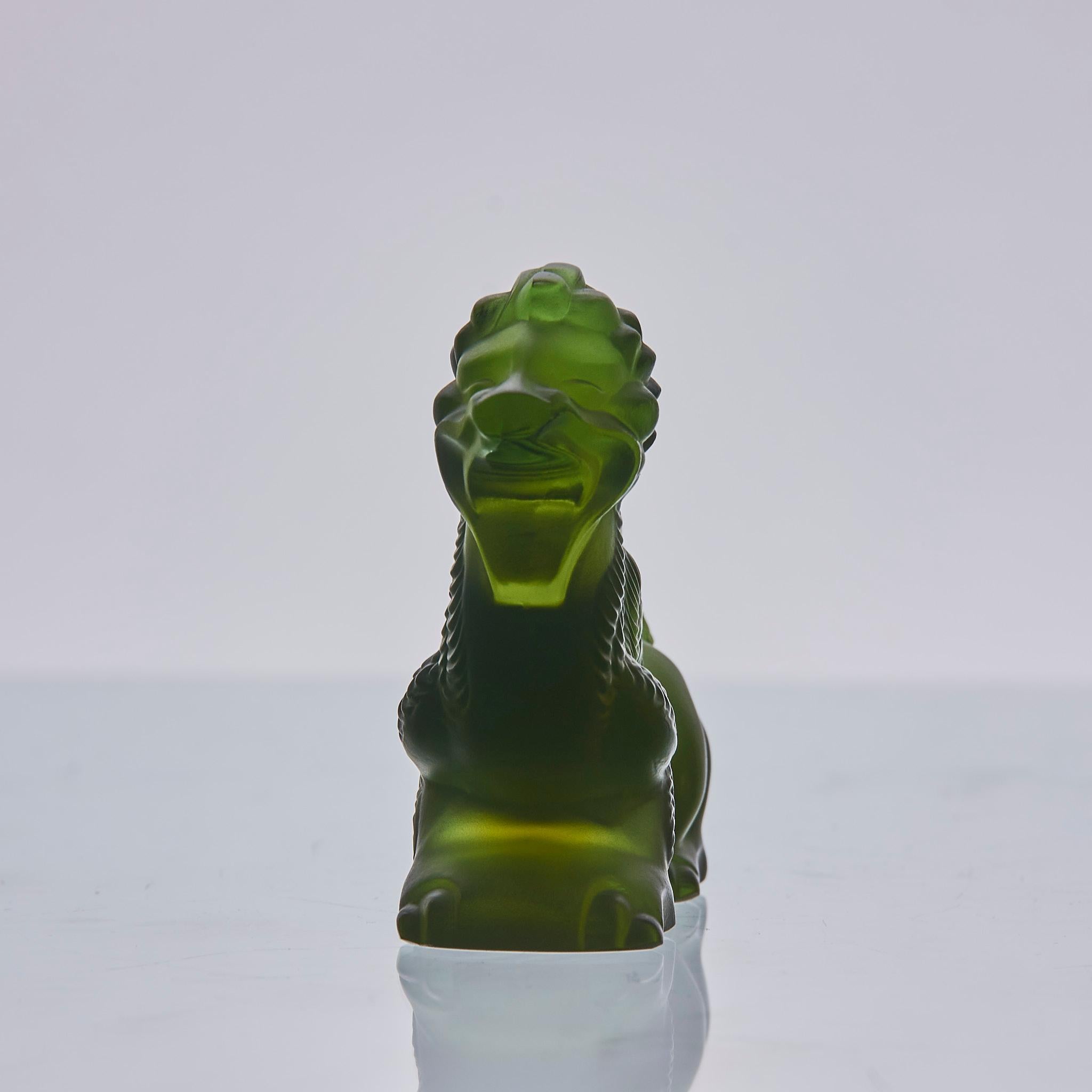 French Frosted Coloured Glass Entitled 