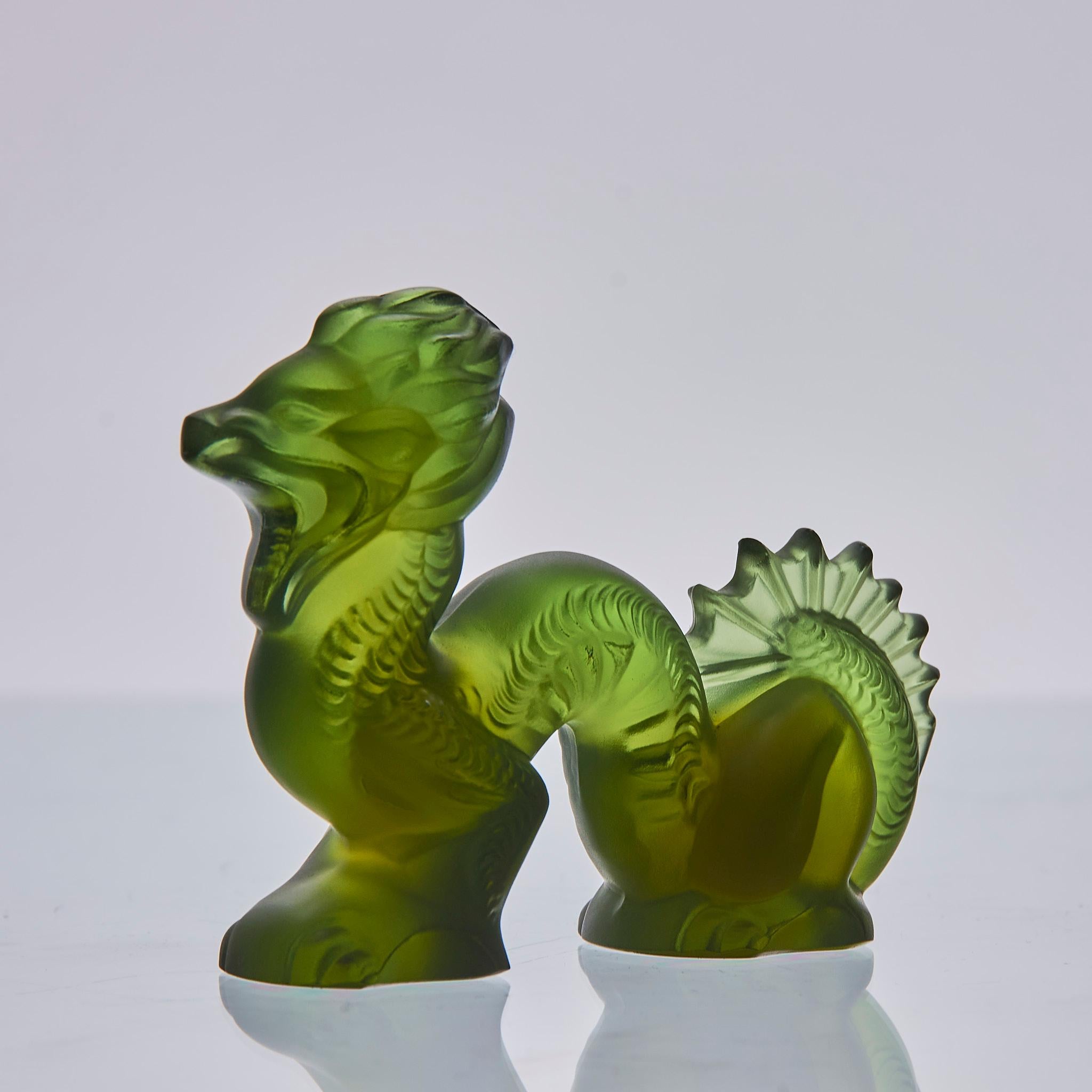 Molded Frosted Coloured Glass Entitled 