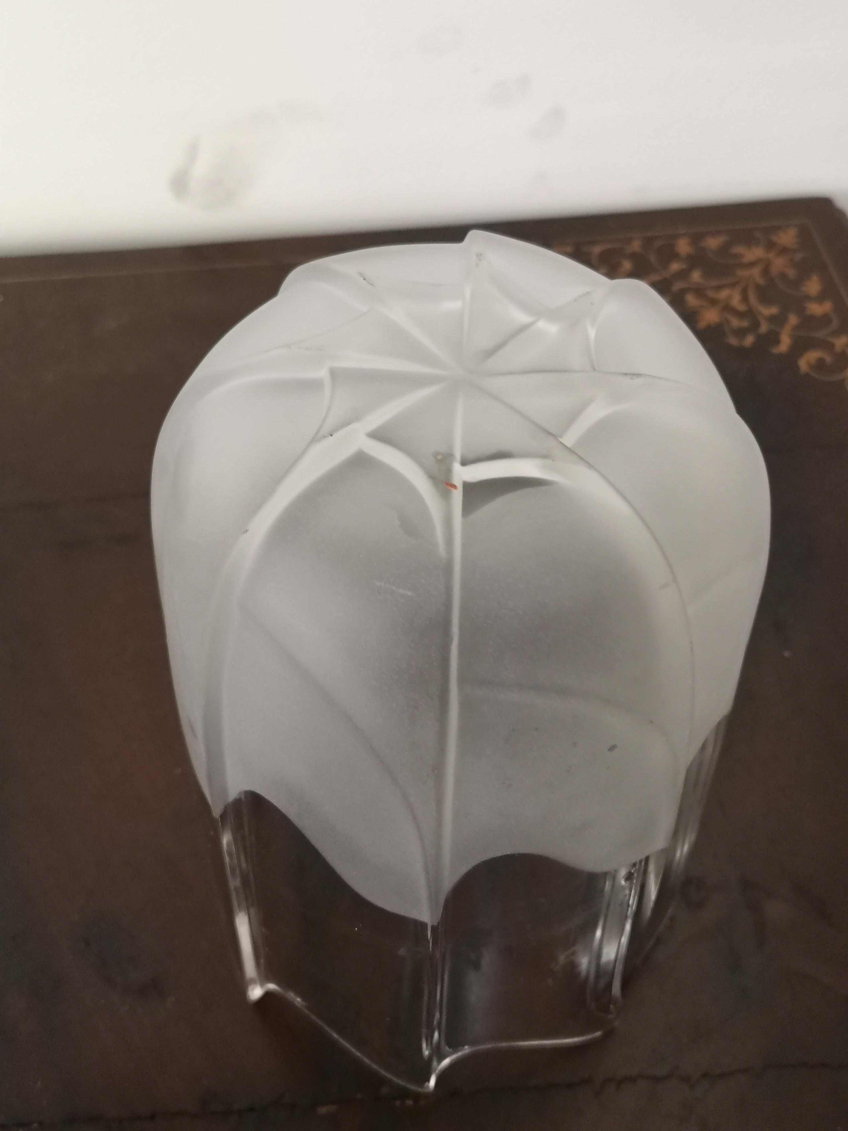 Jarrón de cristal esmerilado Rosenthal - Años 80 en venta 6
