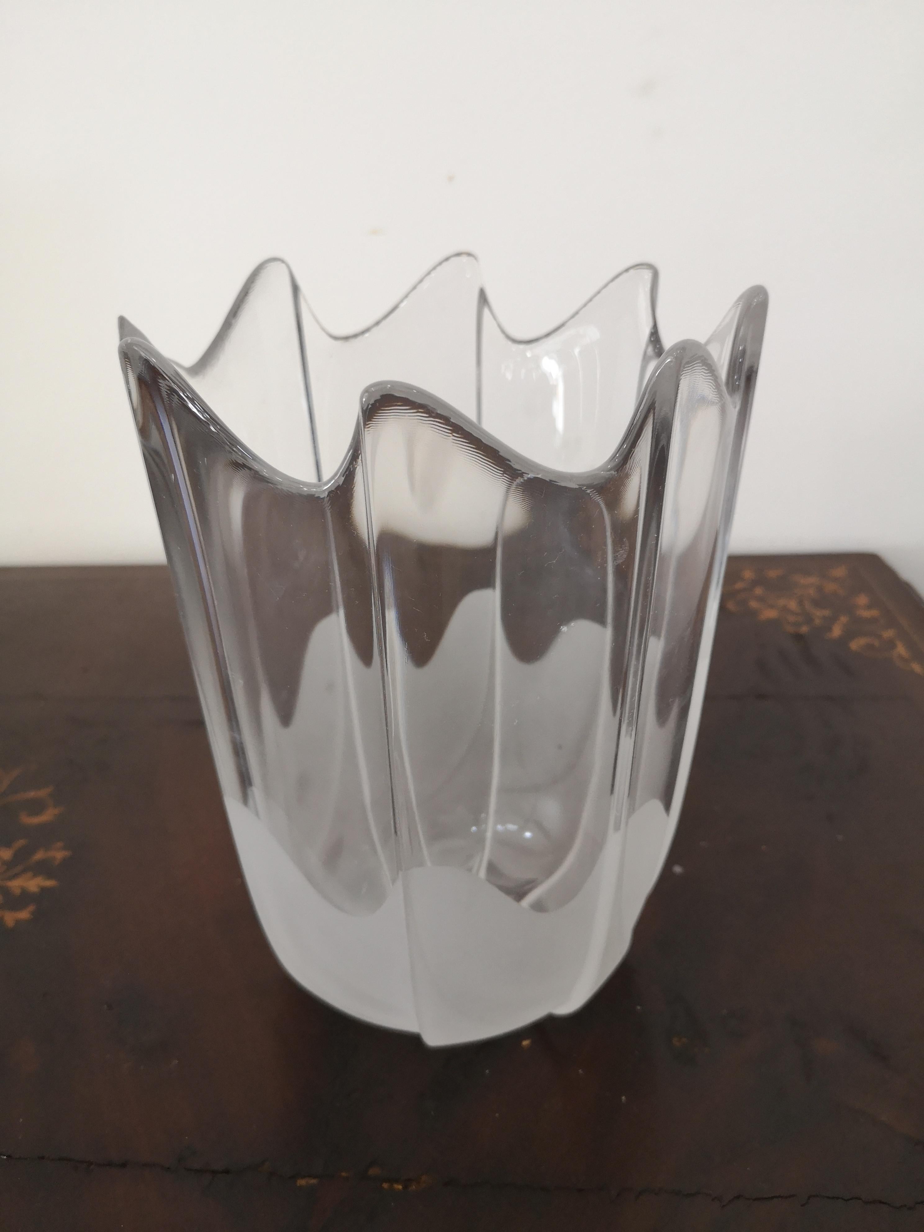 Jarrón de cristal esmerilado Rosenthal - Años 80 Late 20th Century en venta