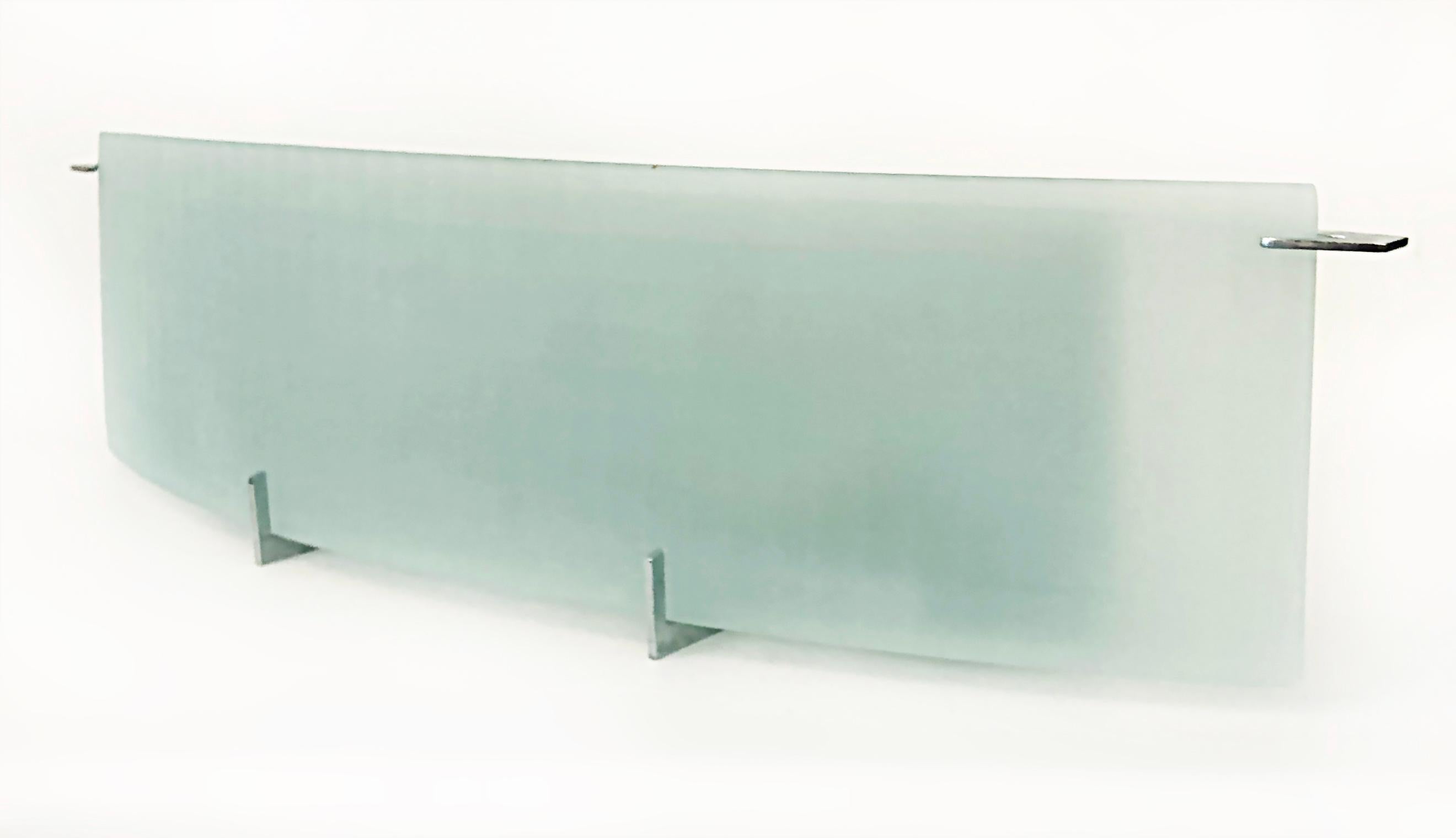 curved frosted glass wall lights