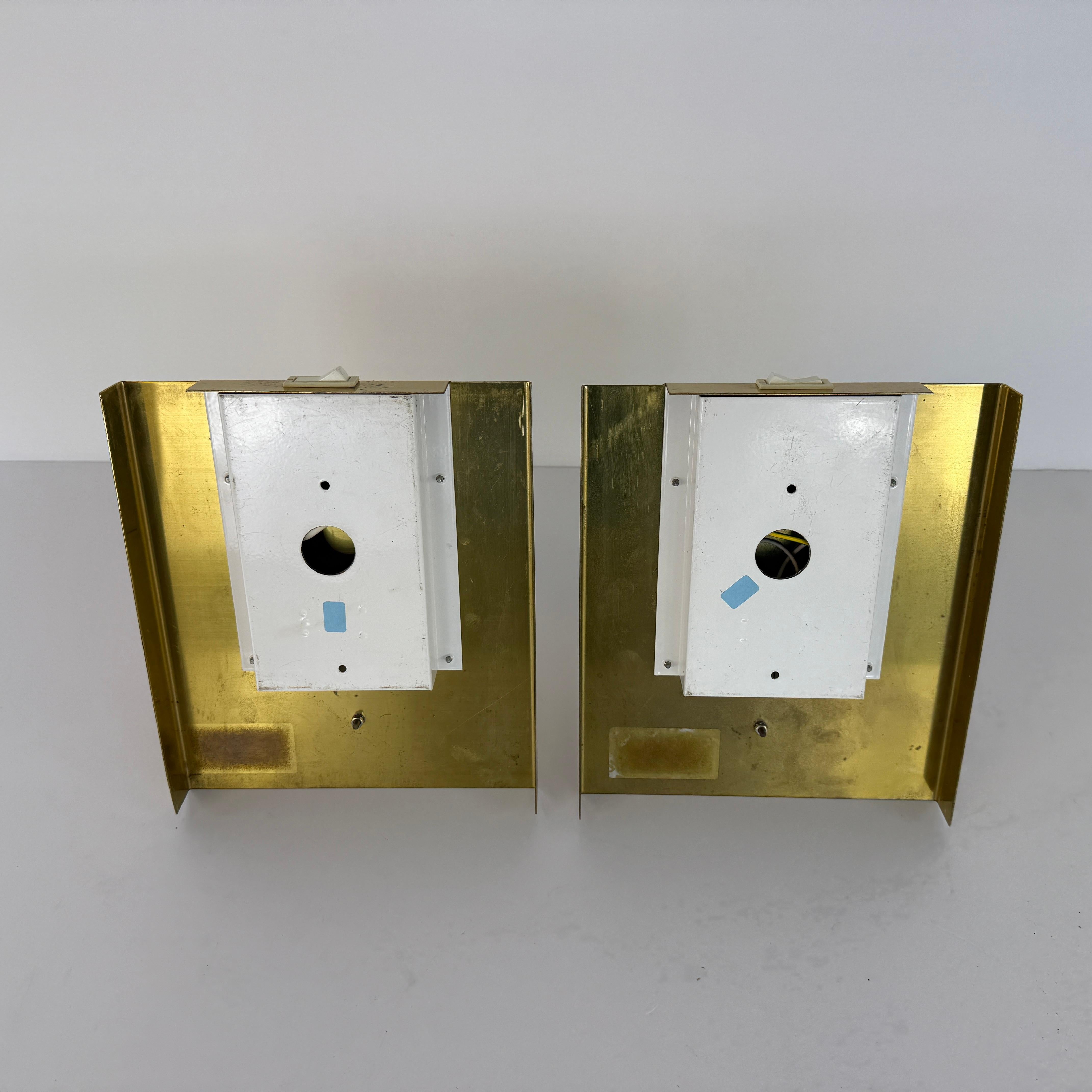 Frosted Danish Wall Sconces, 1970s – A Pair For Sale 2