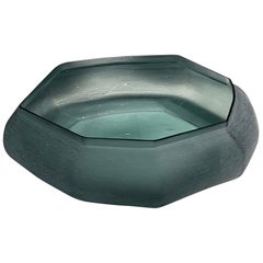 Frosted Glass Bowl, Romania, Contemporary