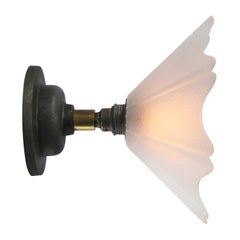 Frosted Glass Cast Iron Brass Sconces Wall Lamps