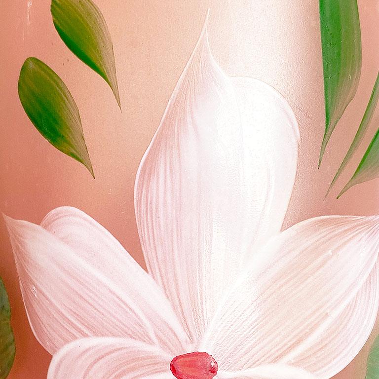 pink drinking glass