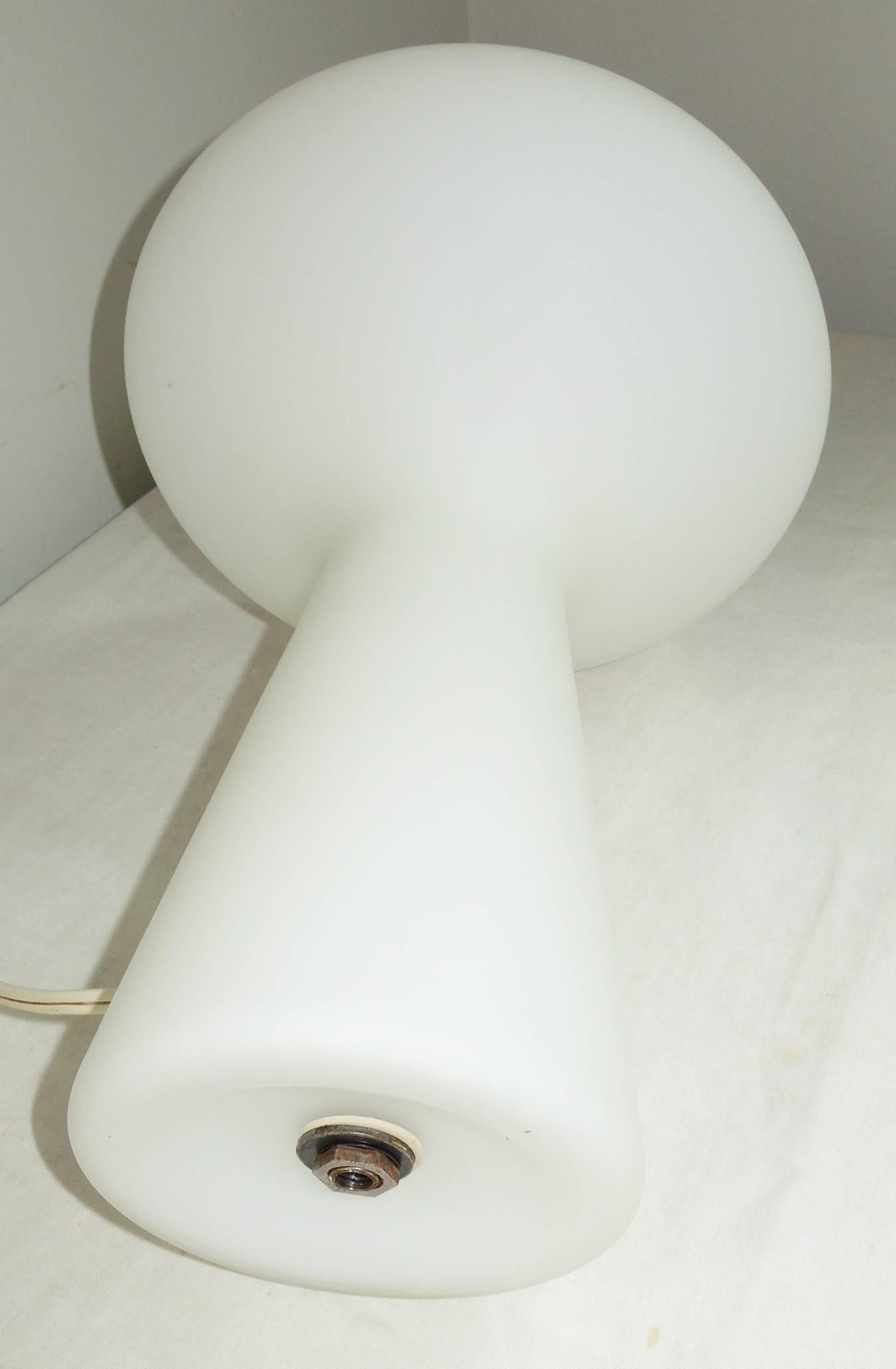 Mid-20th Century Frosted Glass Lamp by Iittala of Finland