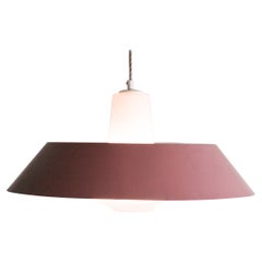 Frosted Glass Pendant by Louis Kalff