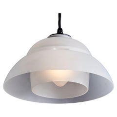 Pendentif en verre dépoli