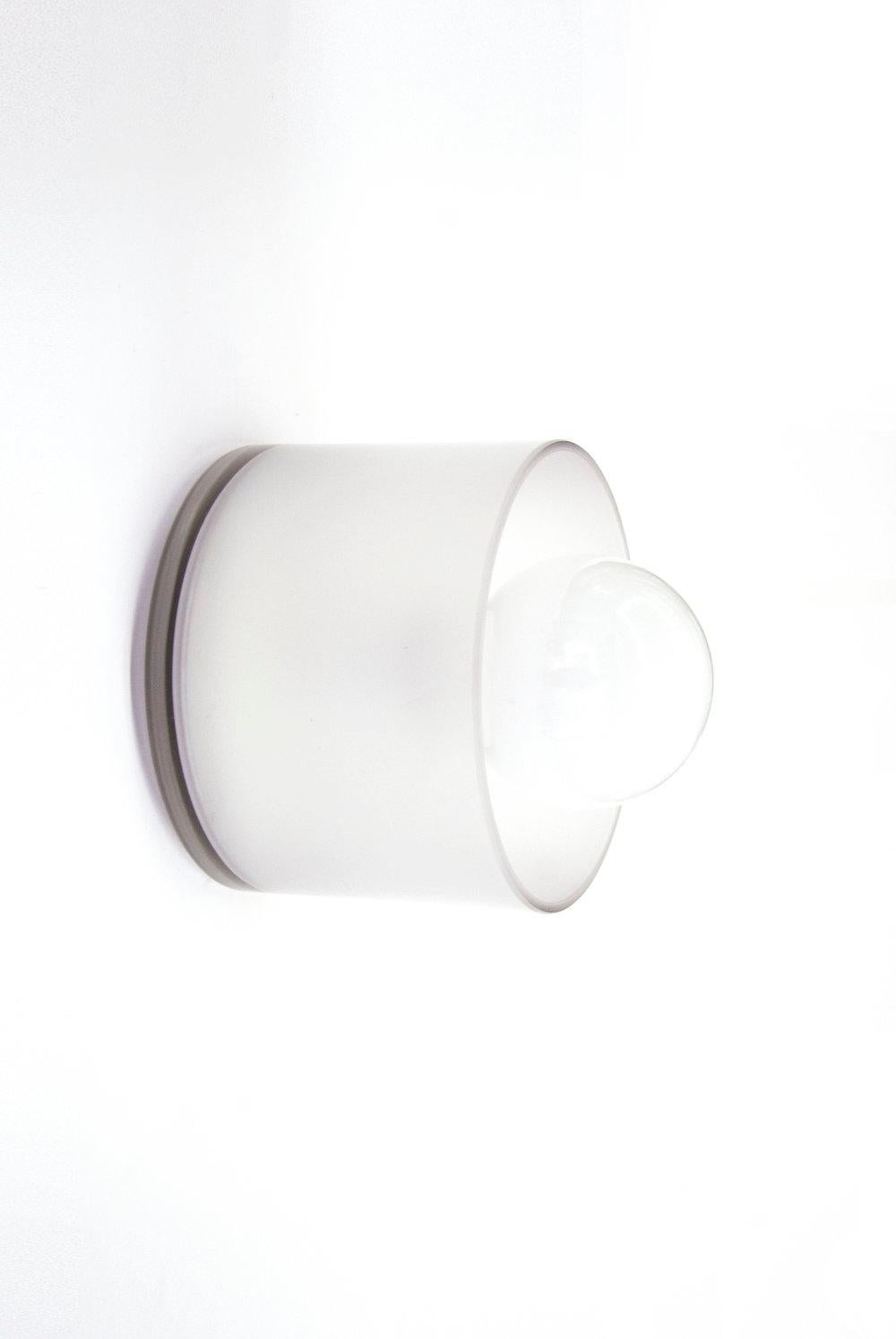 Modern Frosted Glass Spun Sconce Light by Ladies & Gentlemen Studio For Sale