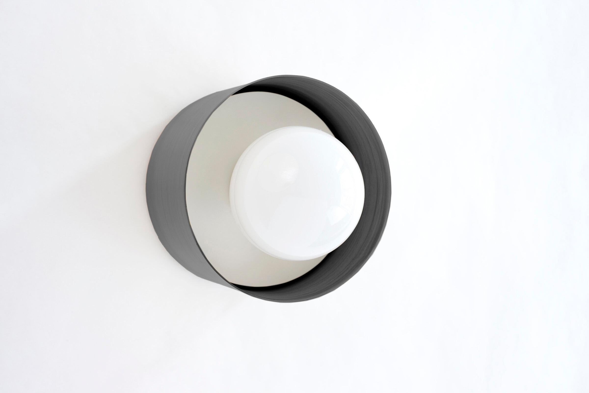 American Frosted Glass Spun Sconce Light by Ladies & Gentlemen Studio