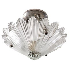 Frosted Glass Star Light Fixture