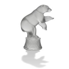 Frosted Glass Study "Circus Polar Bear" by Marie-Claude Lalique