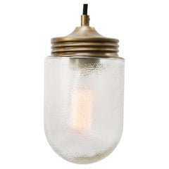 Frosted Glass Vintage Industrial Brass Pendant Lights
