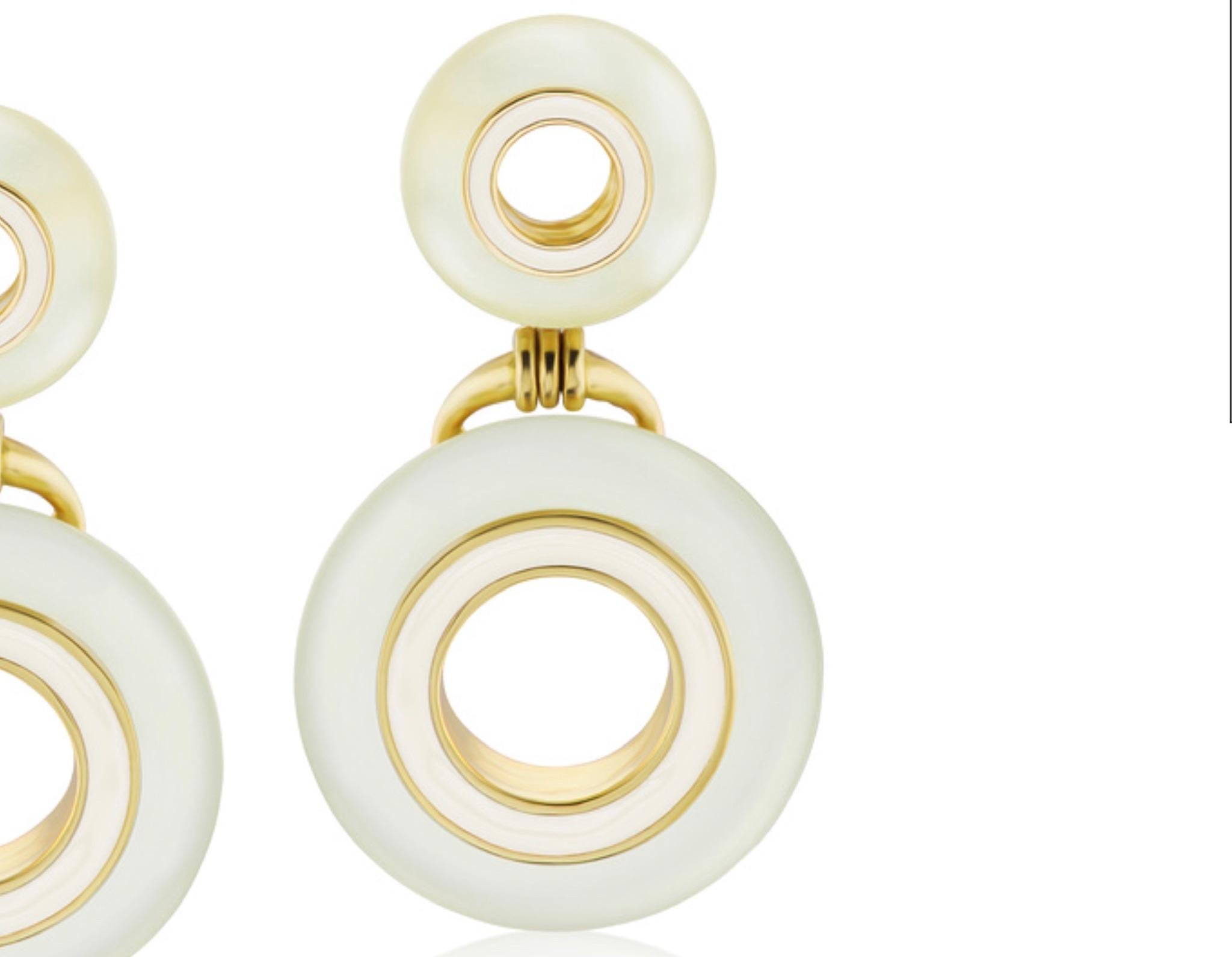 These Andrew Glassford earrings are a second generation version of his 