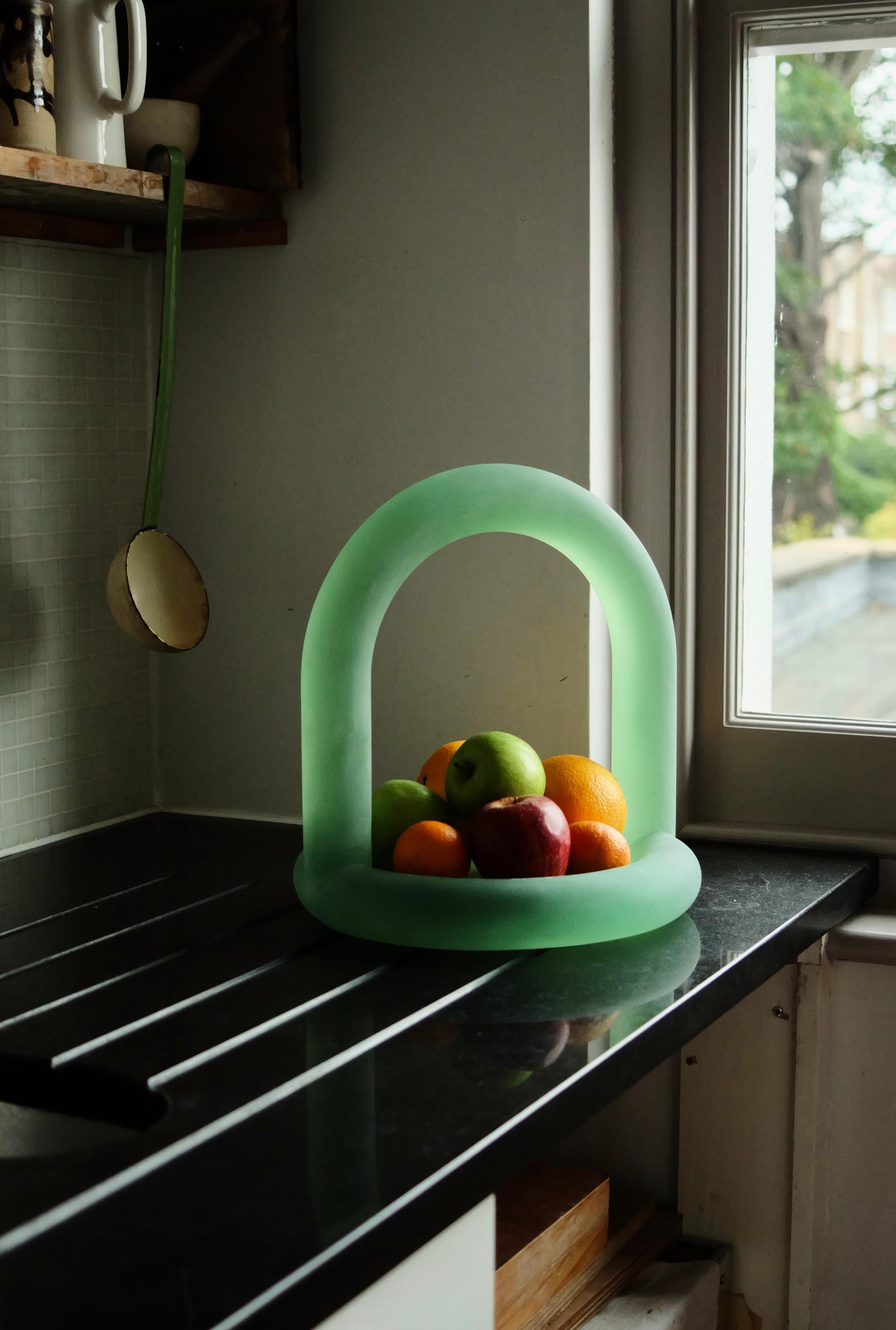 XXIe siècle et contemporain Bol Frooot vert givré par Maha Alavi Studio en vente