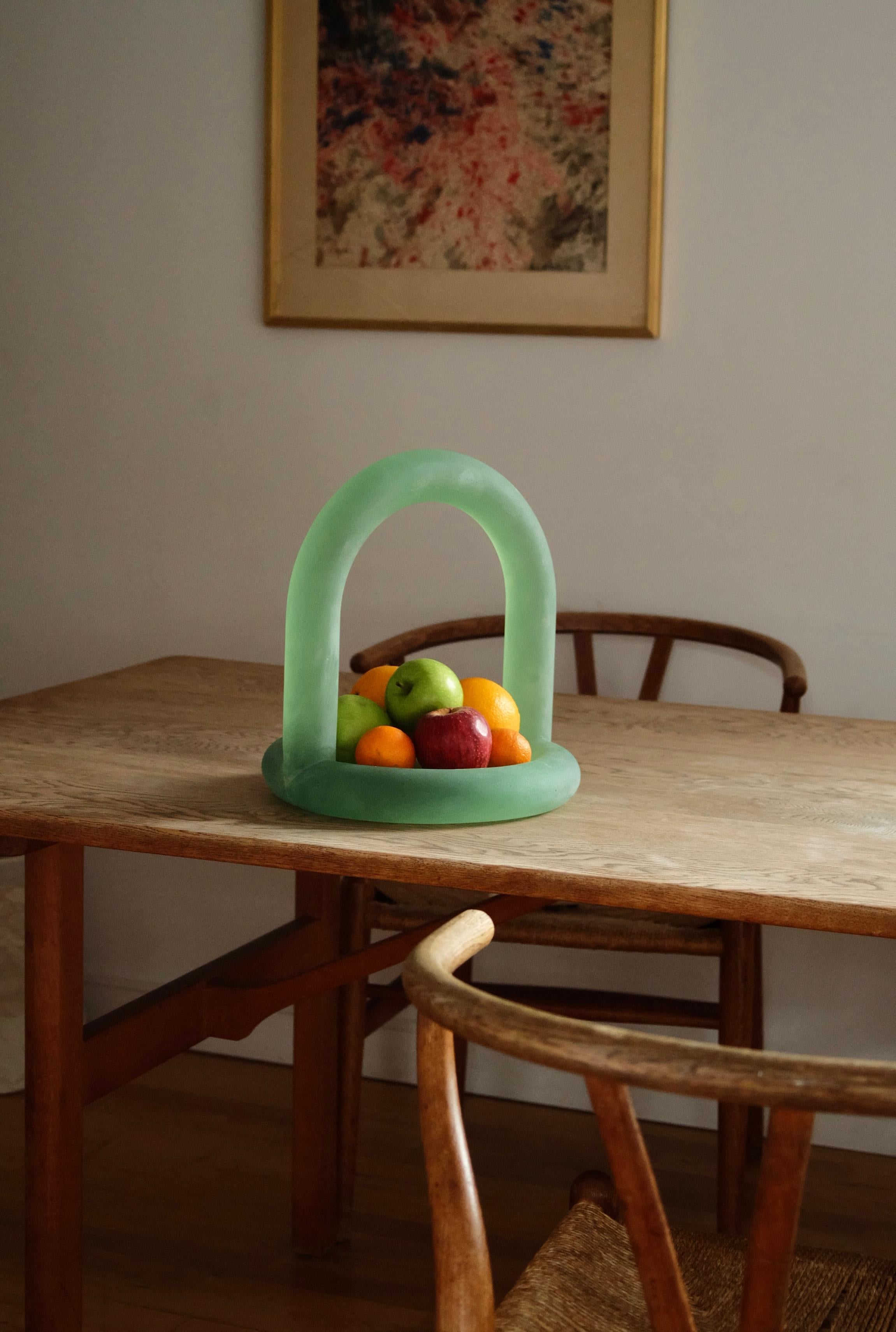 Bol Frooot vert givré par Maha Alavi Studio en vente 1
