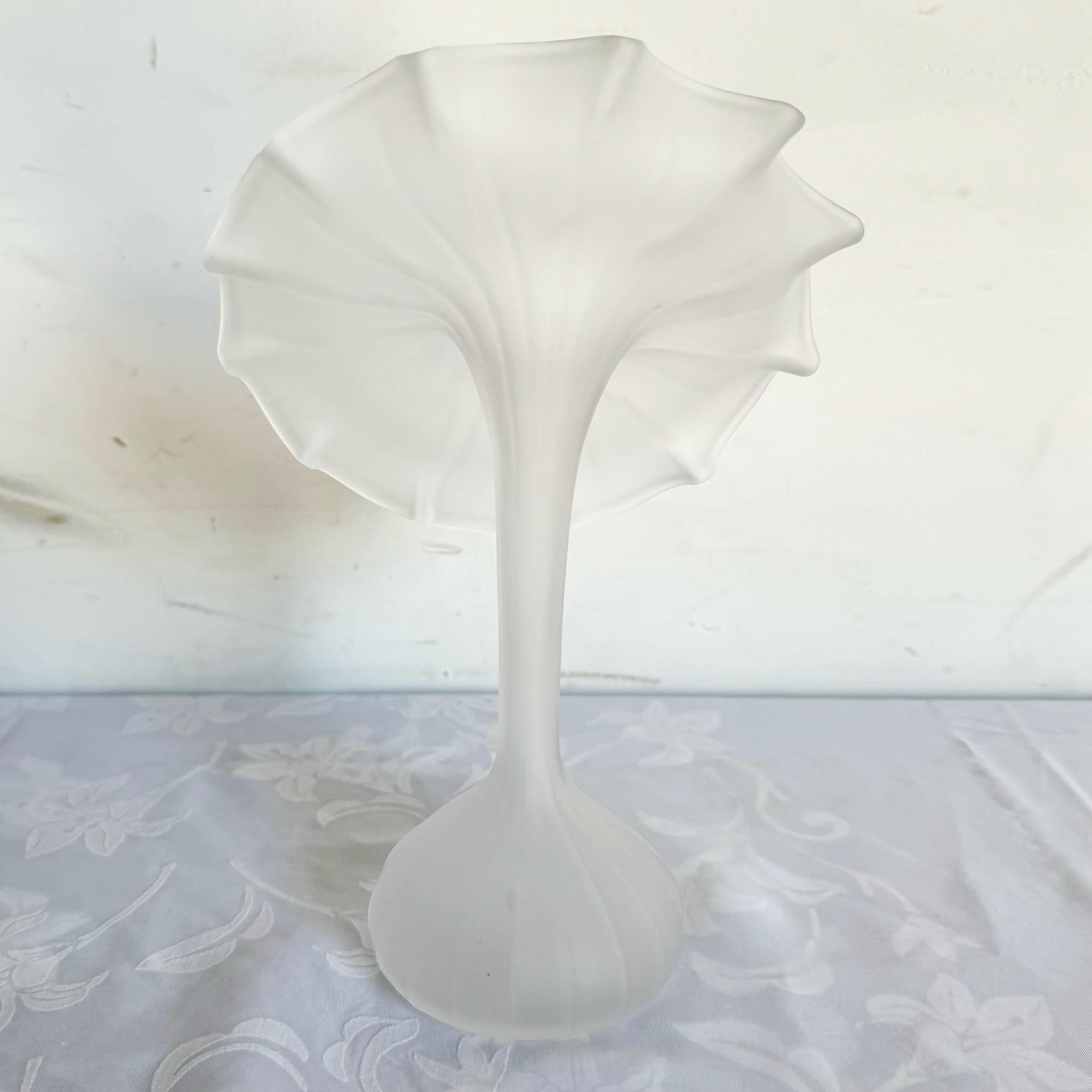 Vase Jack in the Pulpit en verre dépoli soufflé à la bouche par Leonardo Handarbeit en vente 1