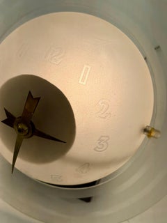 Frosted Illuminated Glass "Saturn" Clock by University Novelty Products, NYC