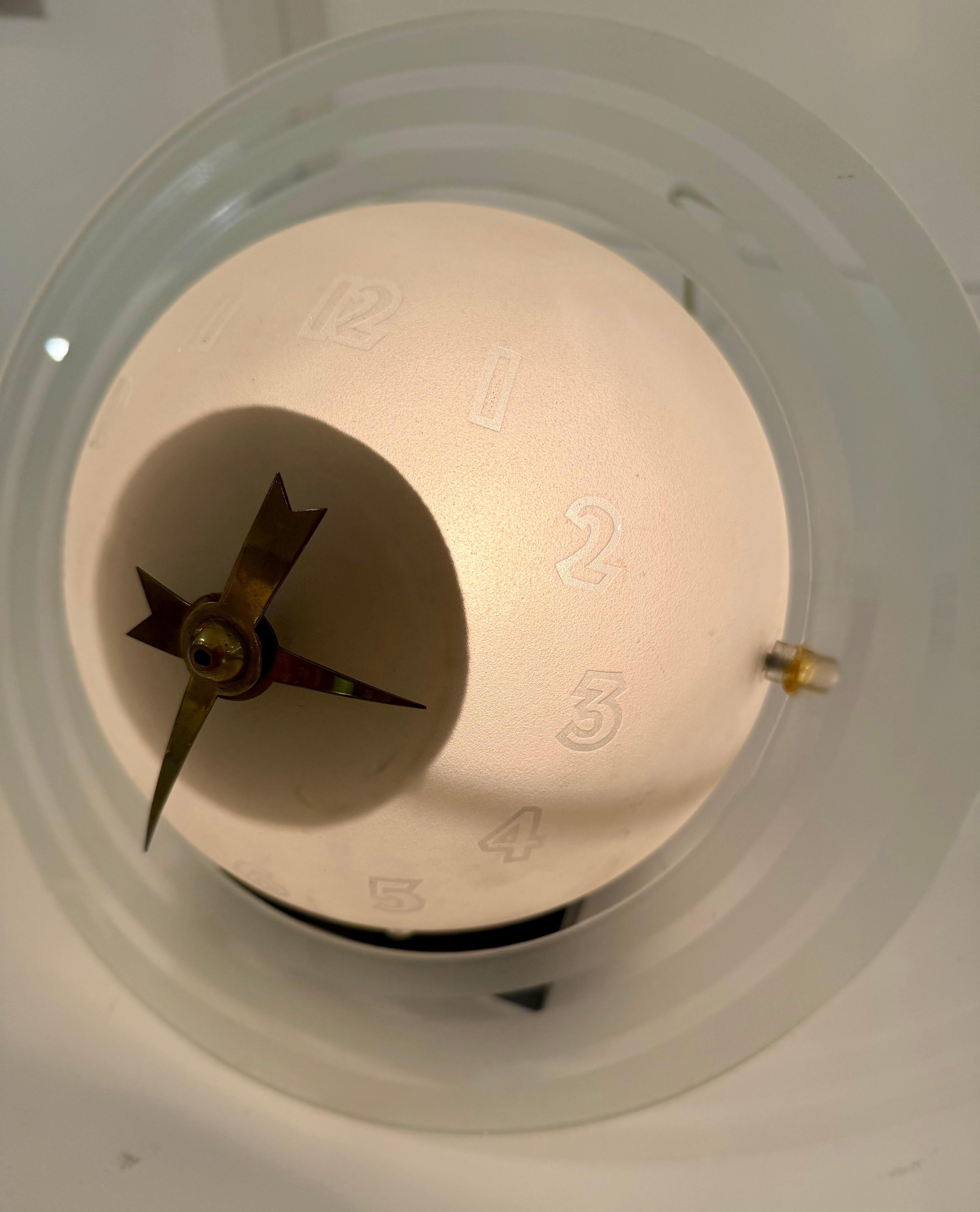 Mid-20th Century Frosted Illuminated Glass 