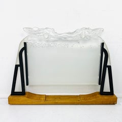 Frosted Lucite Fireplace Screen