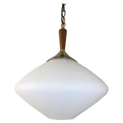 Frosted Pendant Hanging Fixture in the Style of Luxus Lighting Sweden