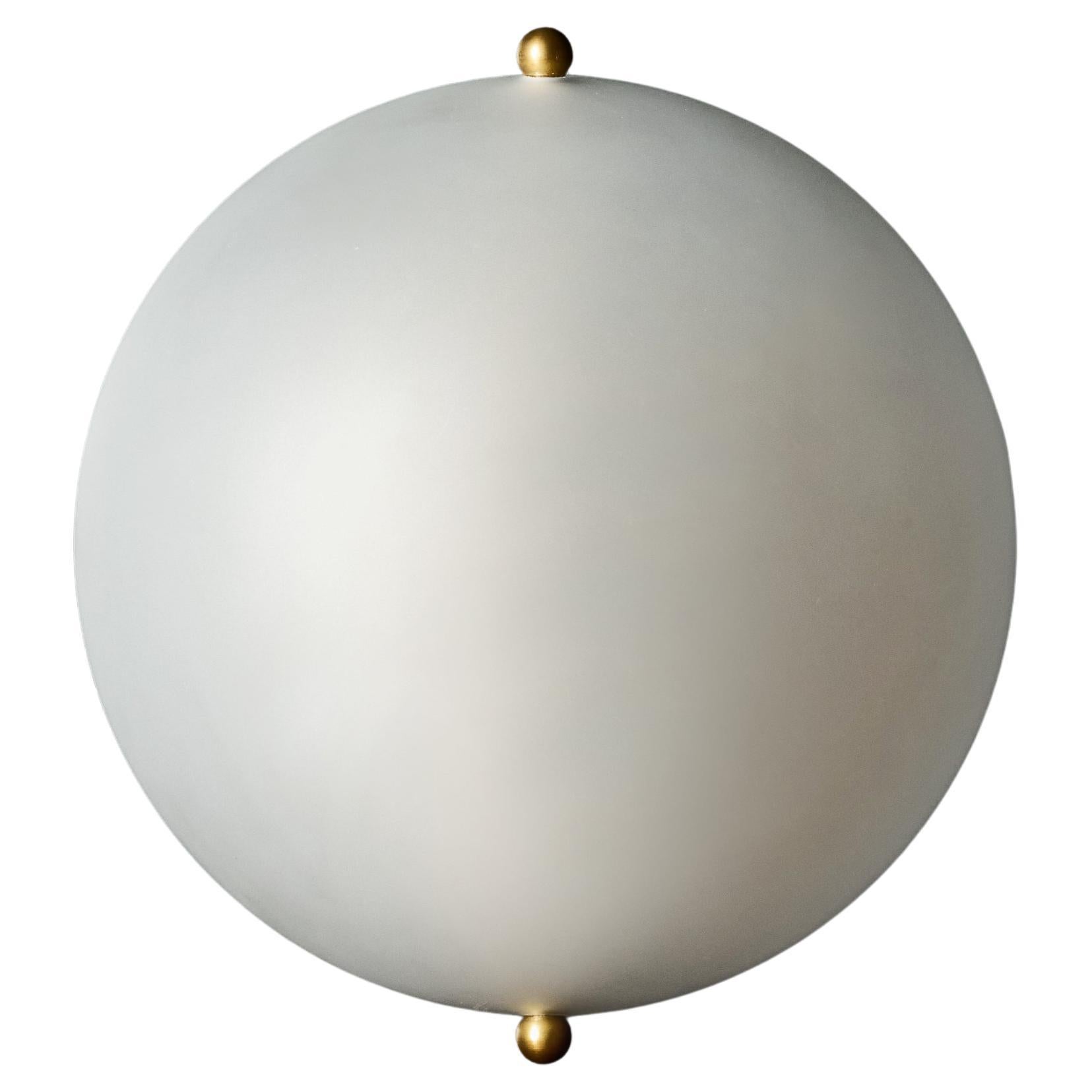 Frosted Semi Globe Wall Sconces