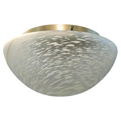 Mattierter weißer Murano Flush Mount