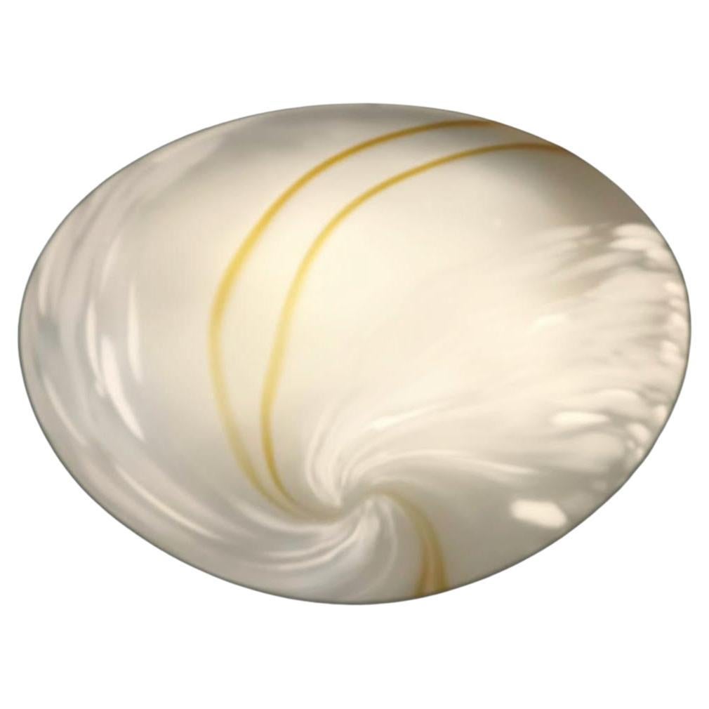 Frosted White Murano Flush Mount / Sconce