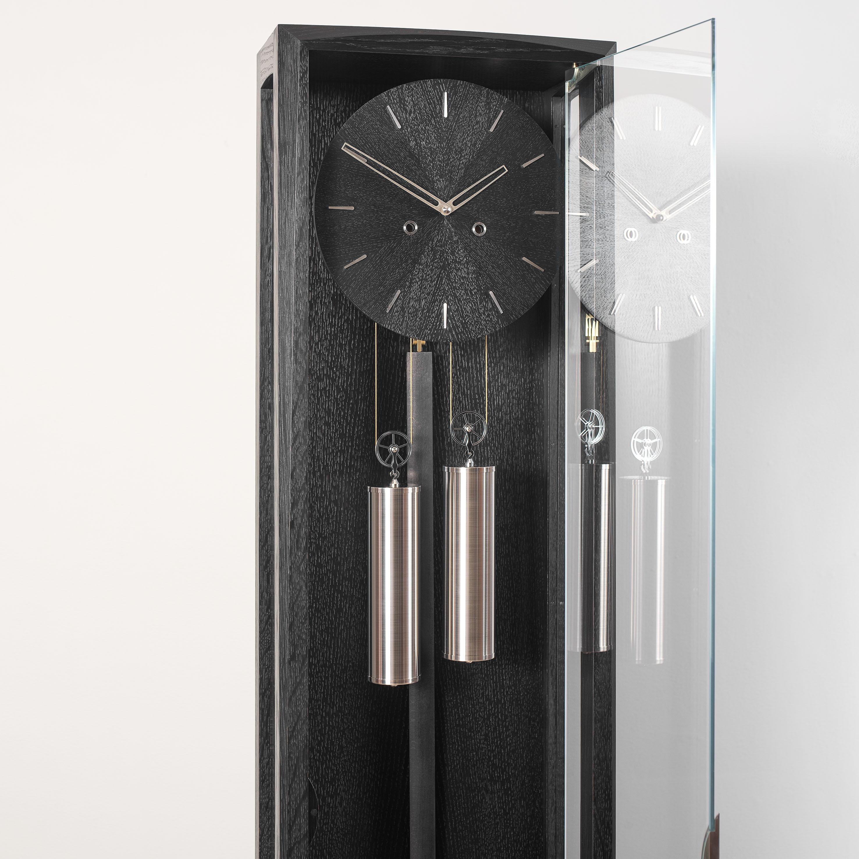 Moderne Horloge Froxfield, Oak Oak noir en vente