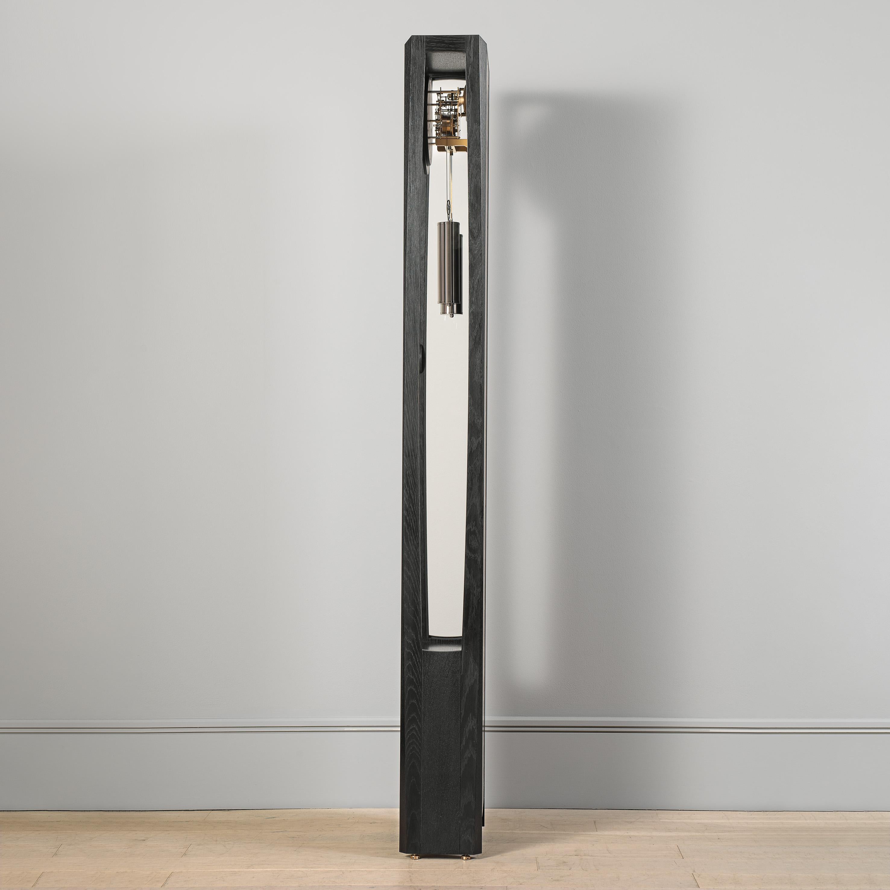 Anglais Horloge Froxfield, Oak Oak noir en vente