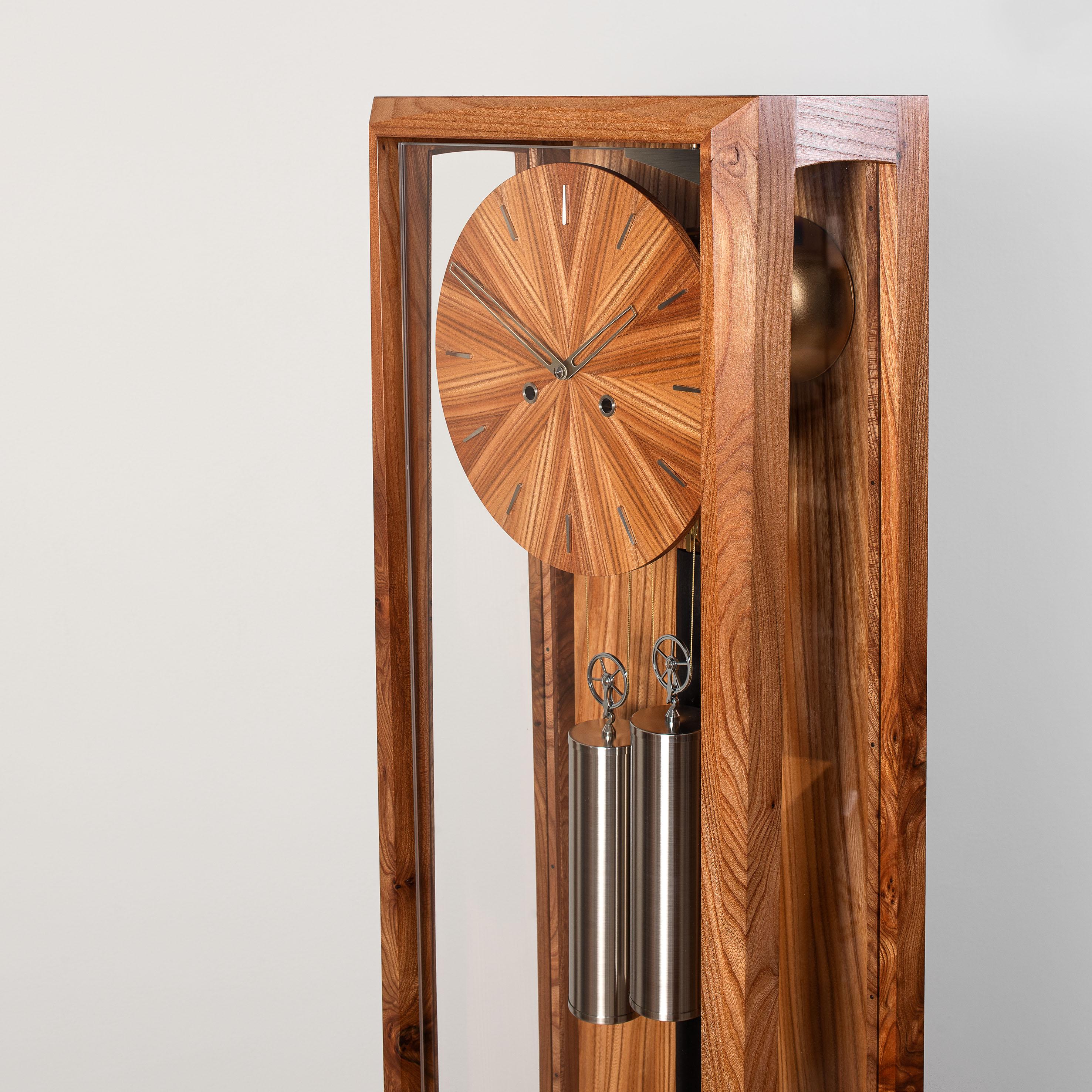 English Froxfield Clock, Elm For Sale
