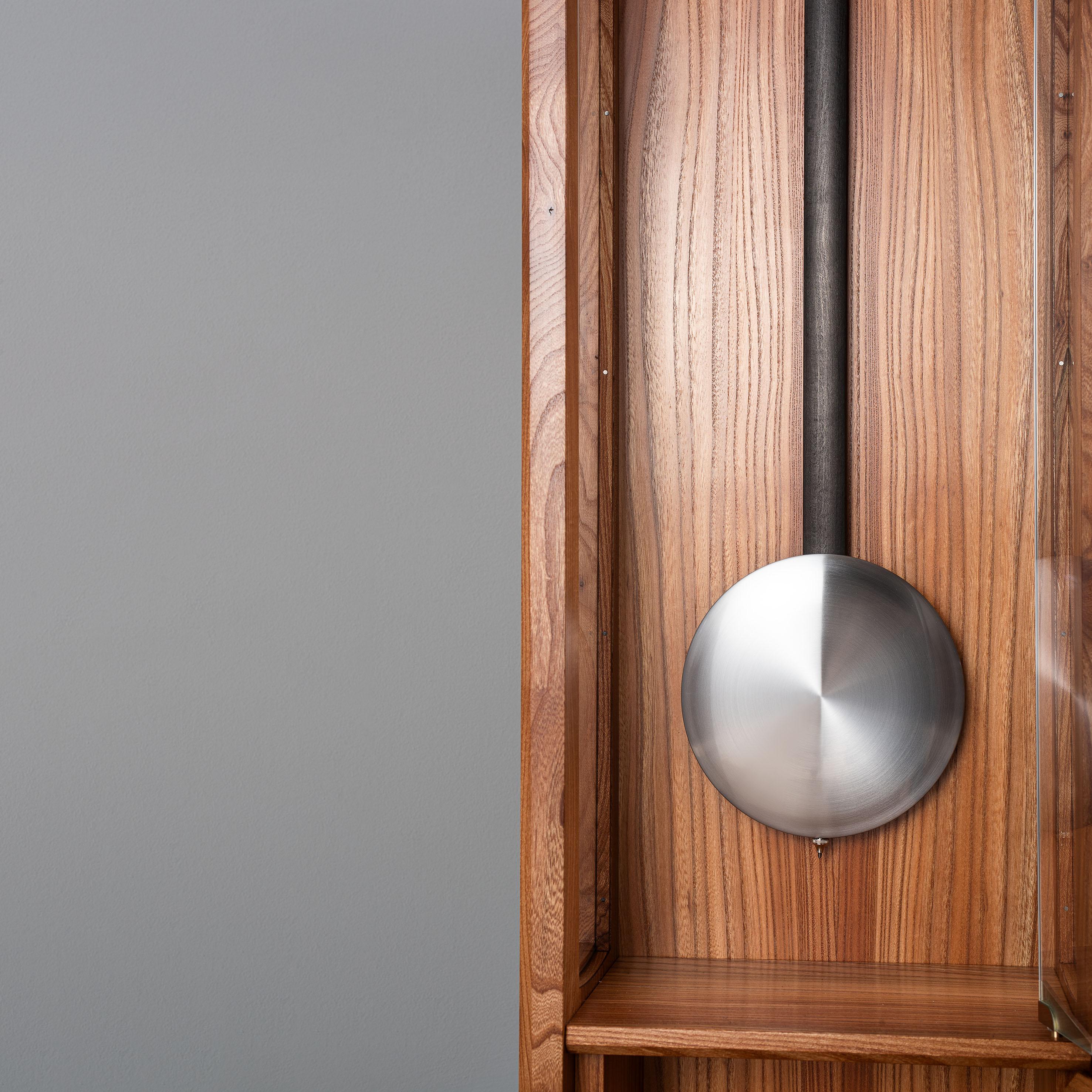 Contemporary Froxfield Clock, Elm For Sale