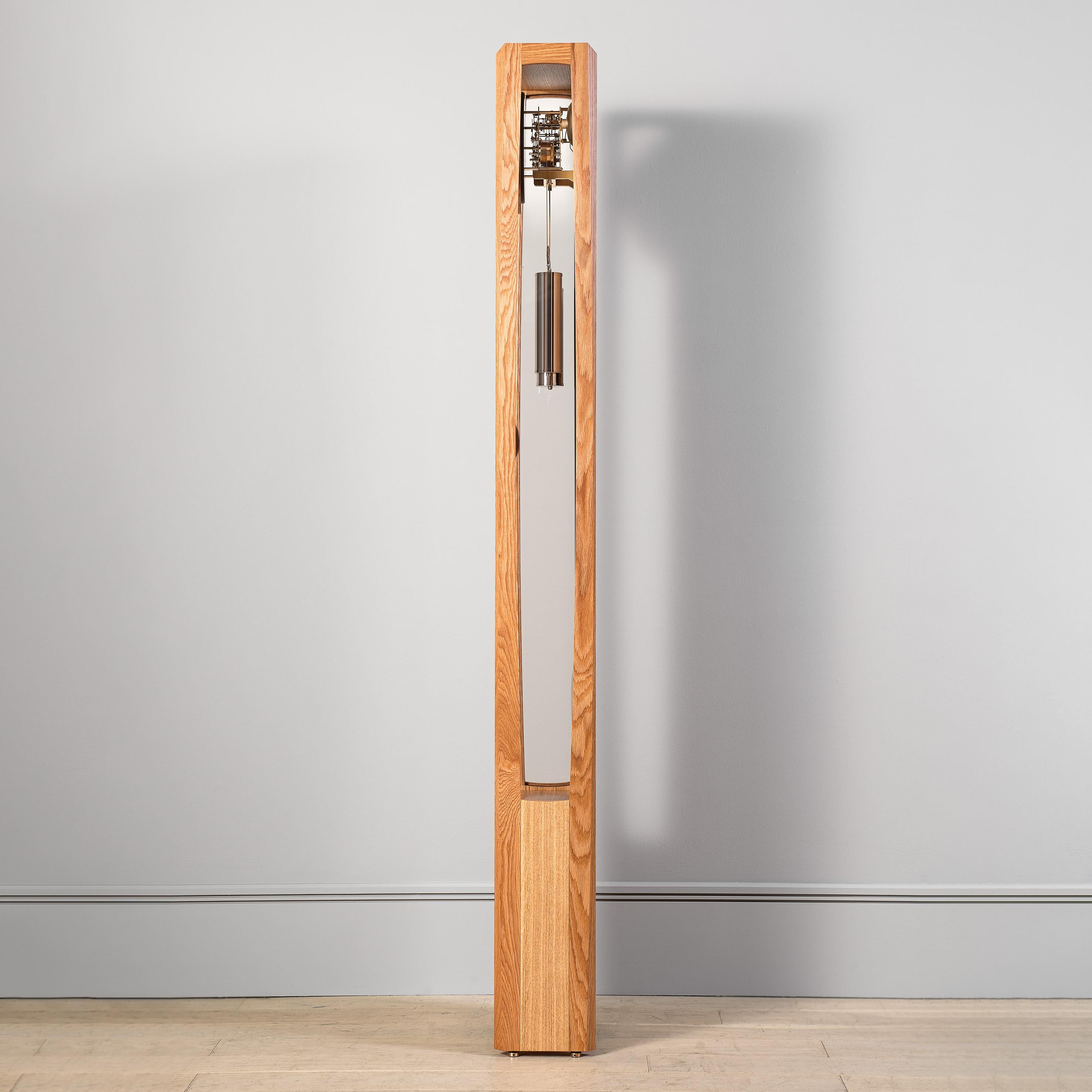 Moderne Horloge Froxfield, chêne en vente